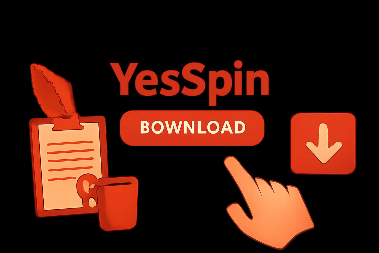 Informational scene featuring YesSpin Download