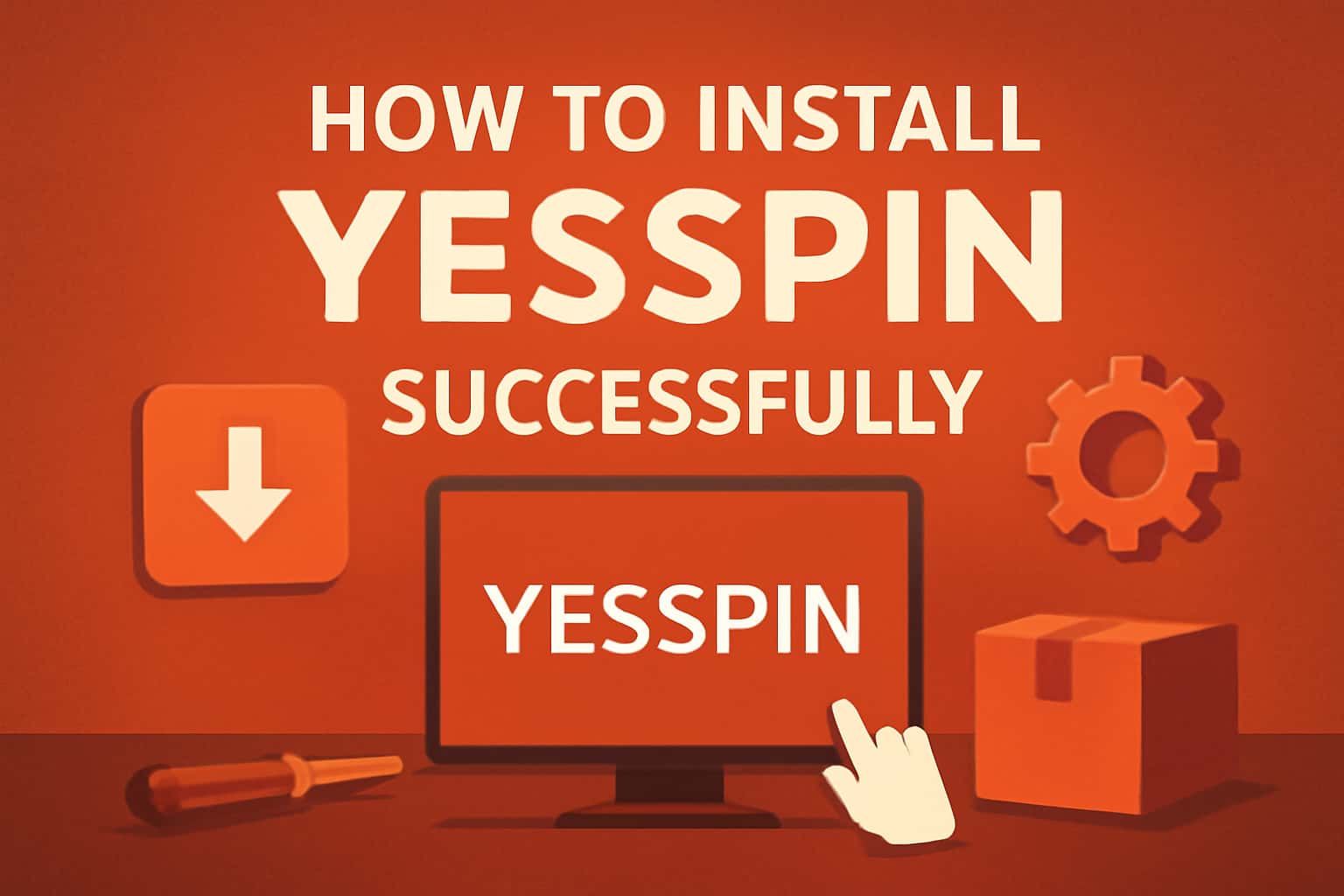 Informational scene about how to install YesSpin successfully.
