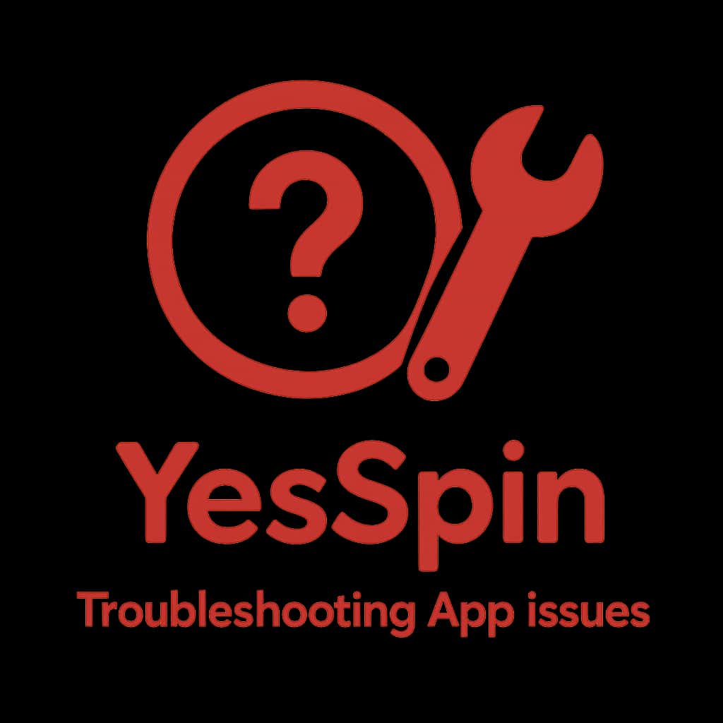 Icon representing troubleshooting for YesSpin app.
