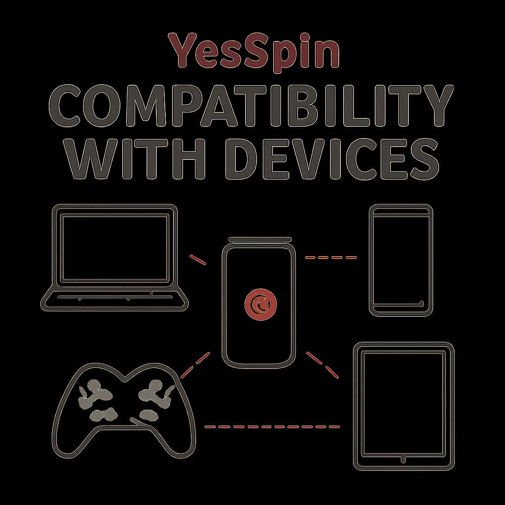 Diagram explaining YesSpin Compatibility with Devices