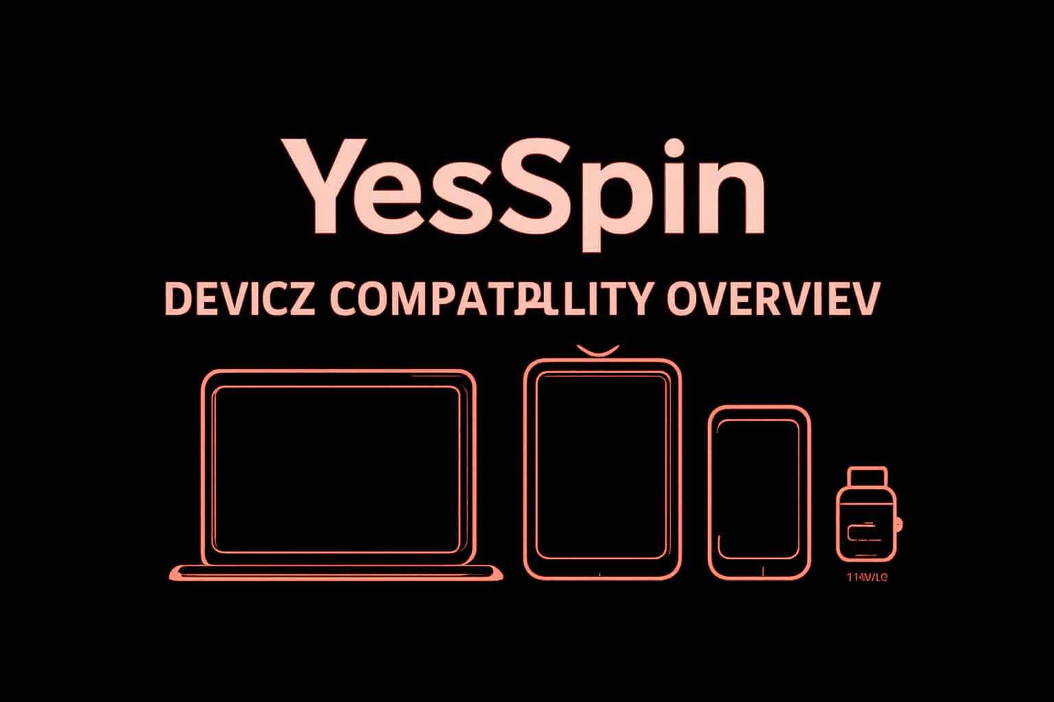 Informational image depicting the YesSpin Device Compatibility Overview with relevant text.
