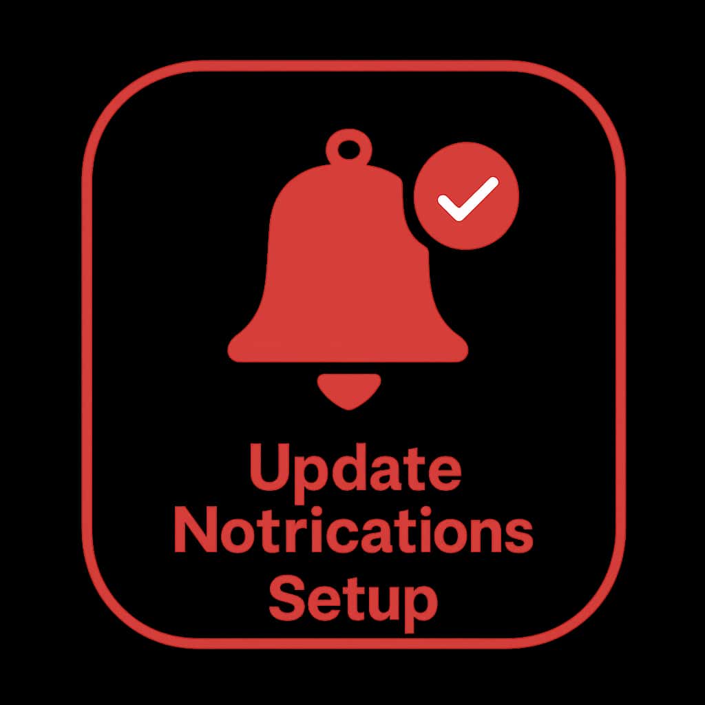 An icon symbolizing the YesSpin Update Notifications Setup.